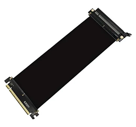 EZDIY-FAB All New PCI Express 16 X Cavo Flessibile Copertura Estensione Port Adapter High...
