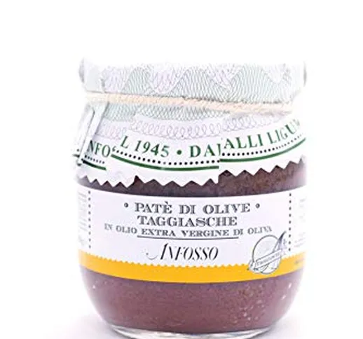 Olio Anfosso Patè di Olive Taggiasche in Olio Extra Vergine di Oliva 180 Gr