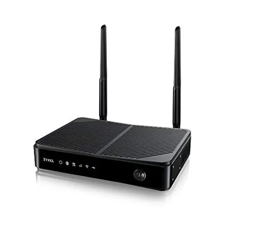 Zyxel Router per Interni Wi-Fi LTE 4G Aperto con Slot SIM AC1200, 300 Mbps LTE-A, Nessuna...