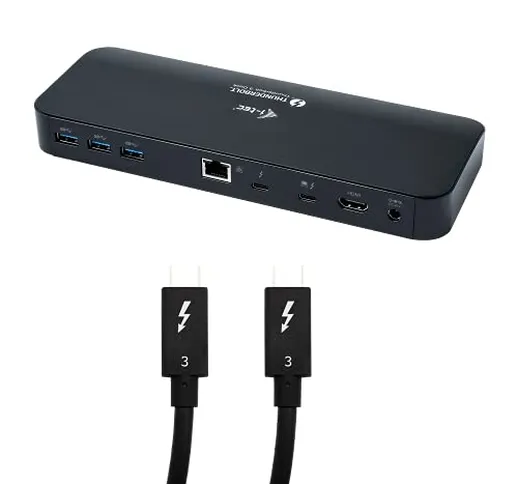 i-tec Thunderbolt 3 4K Docking Station 2X 4K/1x 5K 2X Thunderbolt 3 1x HDMI 1x GLAN 4X USB...