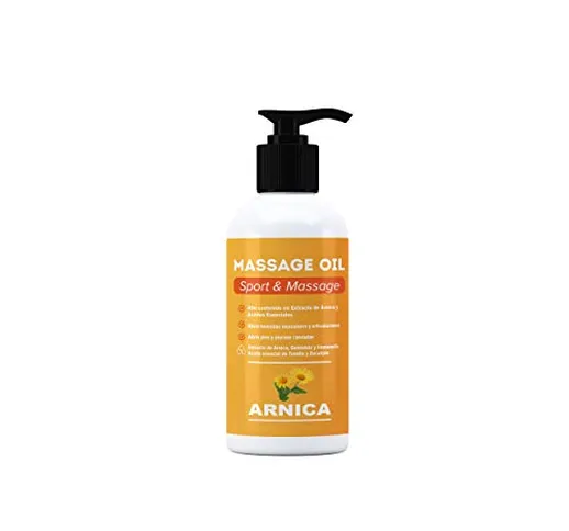 ARNICA - Olio da massaggio con estratto di Arnica, Calendula e Hamamelis - Recupero muscol...