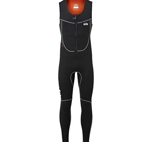 2020 Gill Dynamic Long John Wetsuit - Black - 5017 XXL