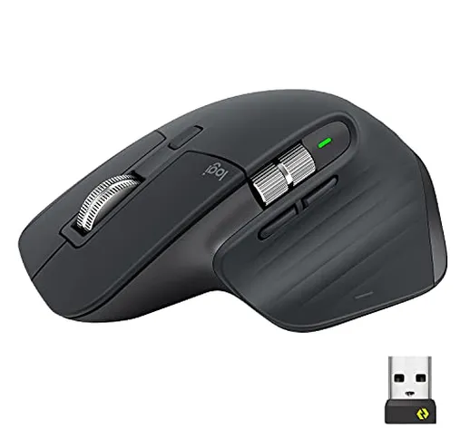 MX Master 3 for Business - Mouse wireless, ricevitore Logi Bolt, Bluetooth, scorrimento ve...
