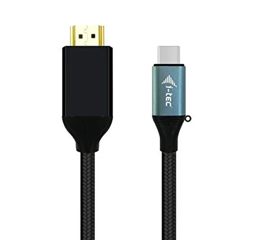 i-tec - Cavo adattatore da USB-C a HDMI, 1 DisplayPort 4K 60Hz, compatibile con Windows Ma...