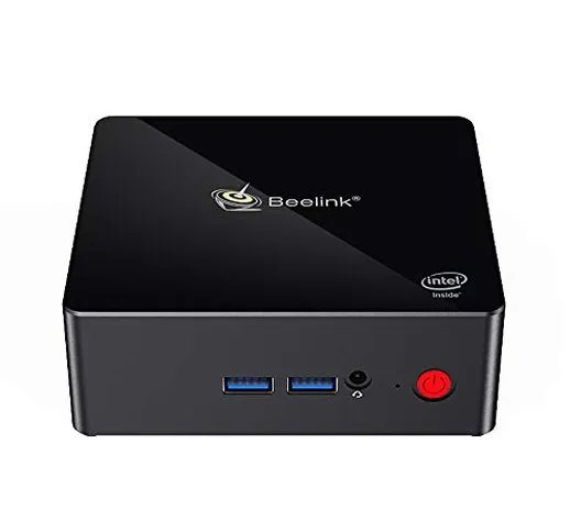 Beelink X45 Mini PC Desktop Computer con Windows 10, 8 GB DDR4 + SSD da 256 GB, Quad Core...