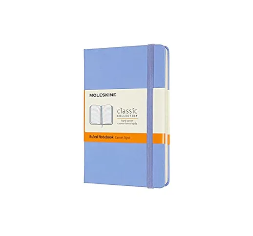 Moleskine - Classic Notebook, Taccuino a Righe, Copertina Rigida e Chiusura ad Elastico, F...