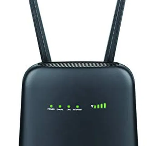 D-Link DWR-920 router wireless N300 4G LTE, router Wi-Fi mobile Cat4, 4G/3G, multi WAN, po...