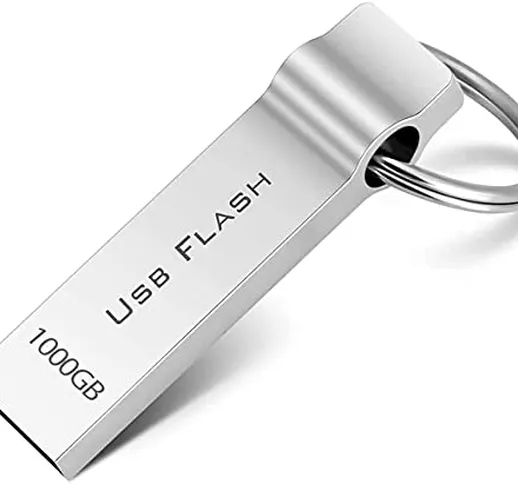 Chiavetta USB Flash Drive Memory Stick, USB 3.0 Flash Drive 1000 GB impermeabile USB Drive...
