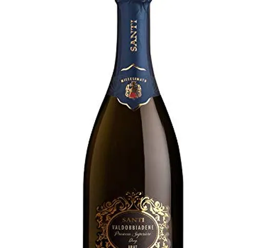 VALDOBBIADENE Prosecco Superiore DOCG Brut - Santi - Vino bianco spumante 2018 - Bottiglia...