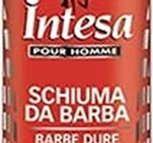 Intesa Set 12 Schiuma Vitamina E. 300 Rossa Rasatura Uomo Barba, Multicolore, Unica