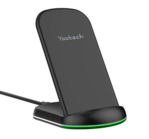 yootech Caricabatterie Wireless, Caricatore Senza Fili,Ricarica Rapida, 10W per Galaxy S20...