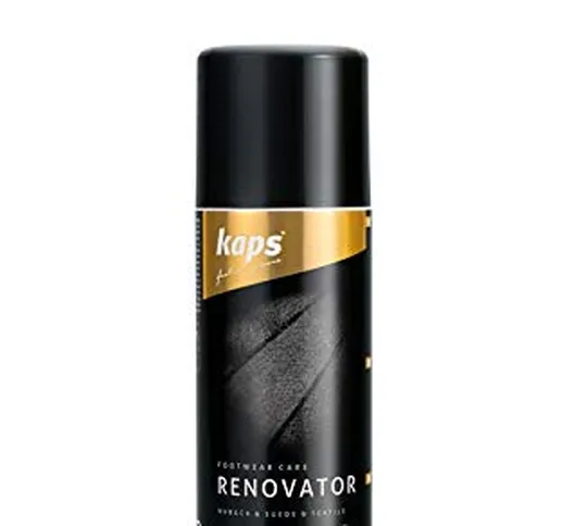 Kaps Renovator - Spray per Nabuk, Pelle Scamosciata e Velour - Tratta, Cura e Rinnova i Co...