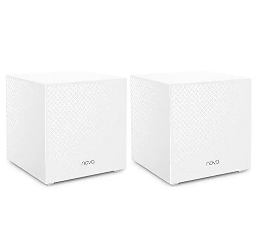 Tenda Nova MW12 WiFi Mesh, Tri-band AC2100, 2 Porte LAN Gigabit, Modalità Router e Access...