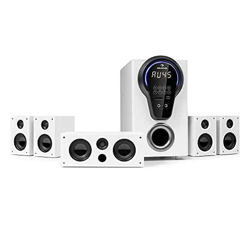 AUNA Areal 525 DG - Surround Sound System 5.1, Home Theater 5.1, Potenza: 125 Watt RMS, Su...