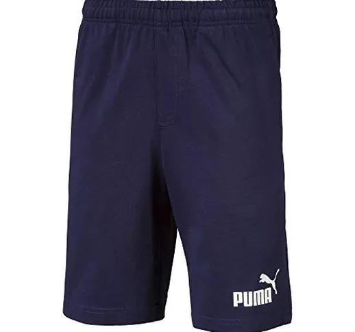 Puma Ess Jersey Shorts B Peacoat JR - Colore - Blu, Misure - 13/14