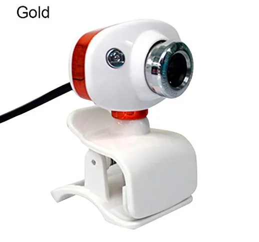 WANGSUN Webcam HD girevole a 360 gradi USB 2.0 12 Megapixel messa a fuoco manuale Webcam c...