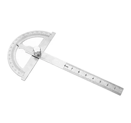 Goniometro,Righello del calibro 15cm del cercatore di angolo del goniometro dell'acciaio i...