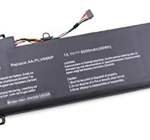 vhbw Li-Polymer Batteria 6000mAh (15.1V) per Notebook Laptop AA-PLVN8NP Come AA-PLVN8NP.