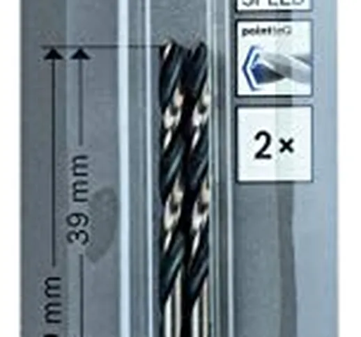 Bosch Accessories 2608577160 HSS PointTeQ (3,5 x 39 x 70 mm) - Set da 2 Pezzi di Trapani p...