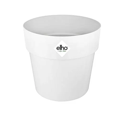 Elho B.for Original Round 14 - Vaso da Fiori per Interni, Ø 14 x H cm, plastica, Bianco, 1...