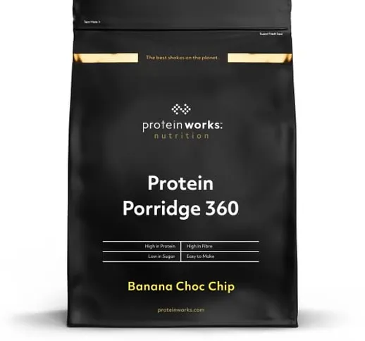 The Protein Works Porridge Proteico 360 | Basso Contenuto di Zuccheri, Ricco di Fibre, Vit...