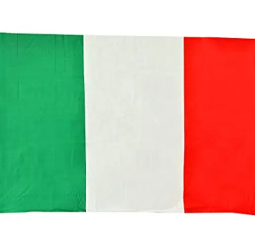 Ciao- Bandiera Italia in Tessuto, Verde/Bianco/Rosso, 150 x 90 cm, 22016
