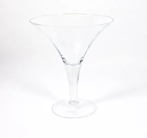 INNA-Glas Bicchiere da Cocktail/Martini XL Sacha, Trasparente, 30cm, Ø 25cm - Vaso Decorat...