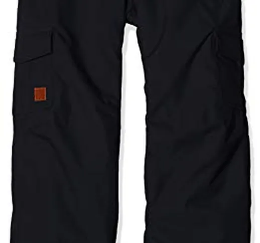 Quiksilver Porter, Pantaloni da Sci/Snowboard Bambino, Black, 14/XL