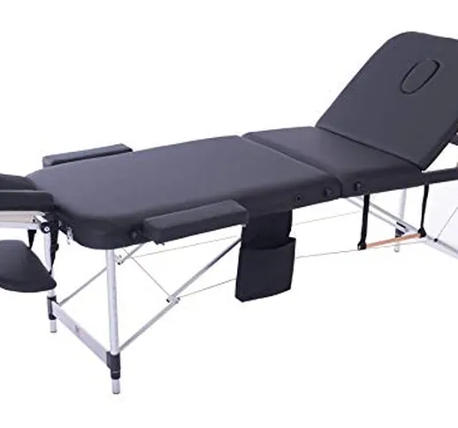 MASSUNDA COMFORT LIGHT lettino da massaggio pieghevole e regolabile in altezza - portatile...