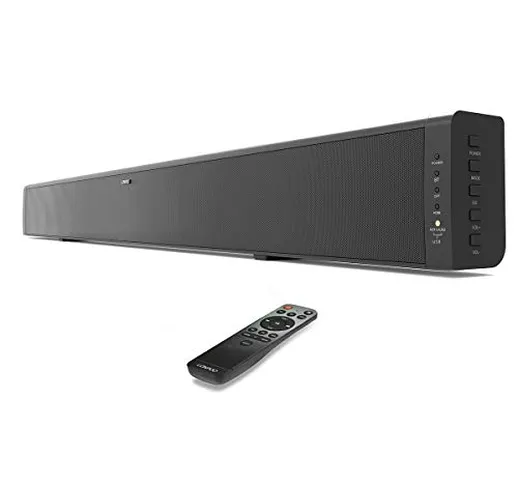 TV Soundbar HDMI (ARC), Bluetooth 4.2, USB ingresso, Porta Ottico/HDMI/RCA/AUX, 60W Altopa...