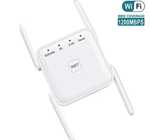 Getue Ripetitore WiFi Wireless Amplificatore WiFi 5GHz 2,4 GHz WiFi Extender Dual Band 120...