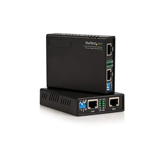 Startech.Com Kit Estensione Ethernet Vdsl2 10/100 Su Cavo a Singola Coppia, 1  Km