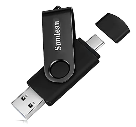 Chiavetta USB da 128 GB, USB C 3.0 ad alta velocità, portatile, ultra grande, memoria USB...