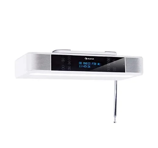 AUNA KR-140 Kitchen Evolution - Radio da Cucina, Radio Sottopensile, DAB+, Display Touch,...