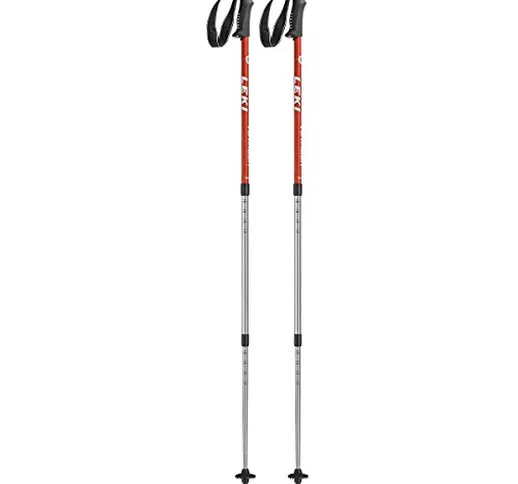 Leki Bastoncini Trekking Voyager, Red