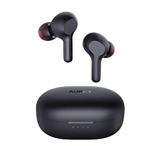 AUKEY Cuffie Bluetooth 5 Bassi Potenziati, Auricolari Senza Fili con Ricarica Rapida USB-C...