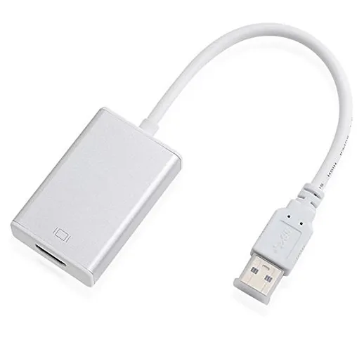 Chenyang, cavo adattatore da USB 3.0 o 2.0 a HDMI, HDTV, per scheda grafica esterna per PC...