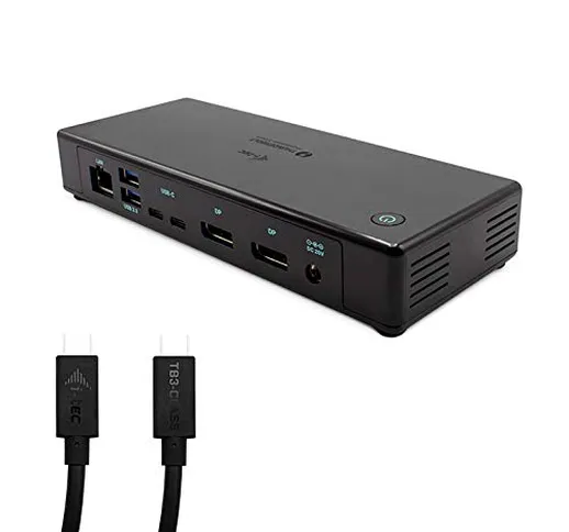 i-tec Thunderbolt 3/USB-C Docking Station 2X 4K/1x 8K con Power Delivery Fino a 85W, Compr...