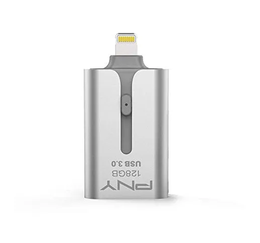 PNY Chiavetta USB Duo-Link 3.0 per iPhone and iPad, 128 GB