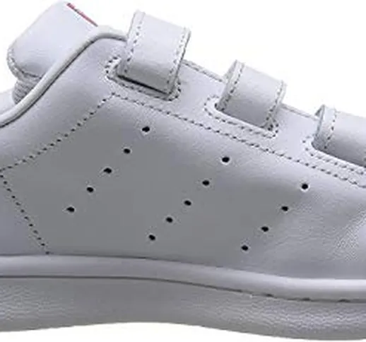 adidas Stan Smith CF C, Scarpe da Ginnastica Basse Unisex-Bambini, Bianco (Footwear White/...