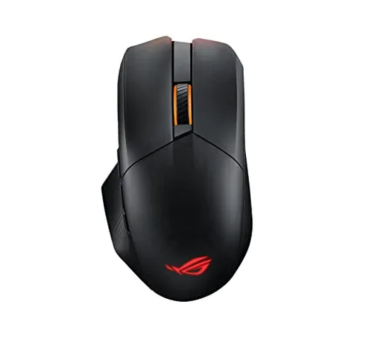 ASUS ROG Chakram X, Mouse Gaming, Tripla Connessione Cavo/Wireless/Bluetooth, Sensore Otti...