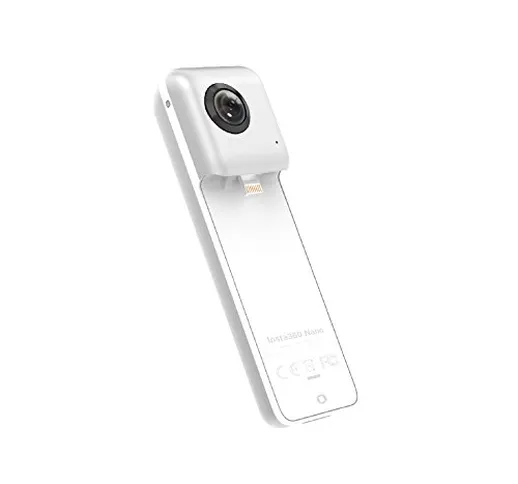 Insta360 Nano S Videocamera 3D VR Compatta, Fotocamera HD 4K 360°, Foto da 20 Megapixel, C...