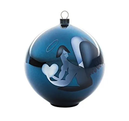 Alessi Blue Christmas AAA07 2 Decorazione per Albero di Natale, Vetro soffiato, Blu, 10x10...