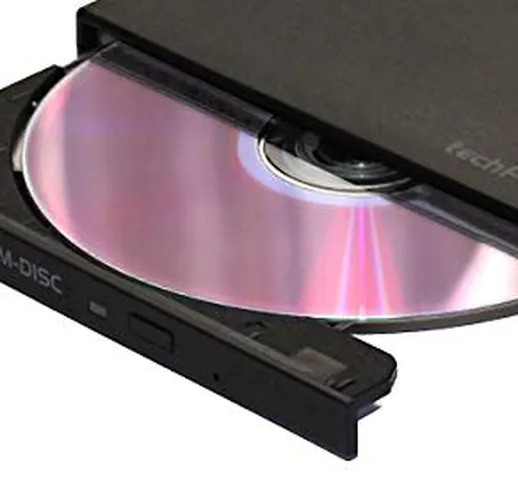 techPulse120 USB 3.0 3D Scrittore Lettore BDXL M-Disc Blu-Ray BD Masterizzatore Esterno Un...