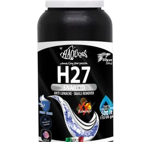 Haquoss H27 Snailcid Coadiuvante Naturale per la Purificazione dell'Acqua, 100ml