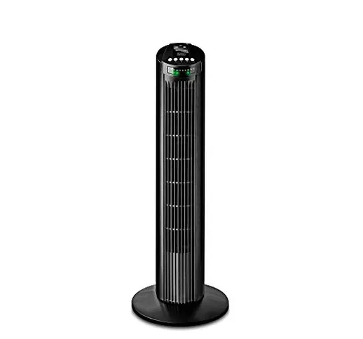 BLACK+DECKER BXEFT45E Ventilatore a Torre, 45 W, Altezza 81 cm, con Telecomando, Plastica,...