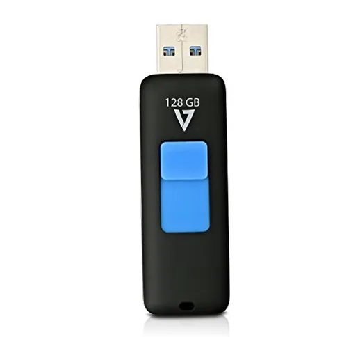 V7 VF3128GAR-BLK-3E Chiavetta USB 3.0 Slider V7 da 128GB