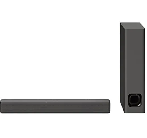 Sony HT-MT300 Soundbar compatta, Potenza 100W, Subwoofer wireless con settaggio a 2 vie, B...