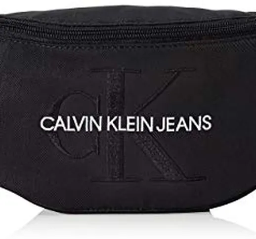 Calvin Klein Ckj Monogram Nylon Street Pack - Borse a spalla Uomo, Nero (Black), 0.1x0.1x0...