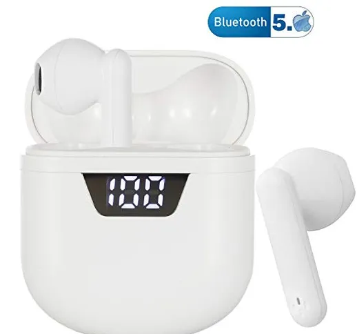 Cuffie Bluetooth Auricolari wireless【2020 Le ultime cuffie In-Ear 】Senza Fili Sportivi c...